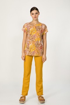 Летняя блуза из цветного штапеля Priz(фото2)
