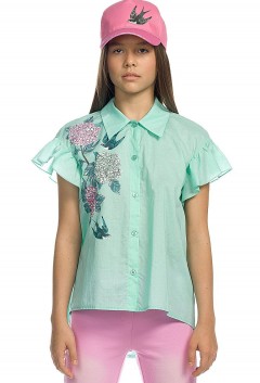 Стильная блуза для девочек GWCT4159/1 Pelican
