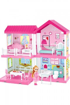 Дом для куклы 4 комнаты с мебелью Familiy