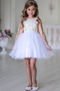Изумительное платье для девочки ПЛ-2027-1 Alolika(фото2)