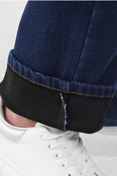 Утеплённые комфортные джинсы 208202 на размер 50 F5(фото5)