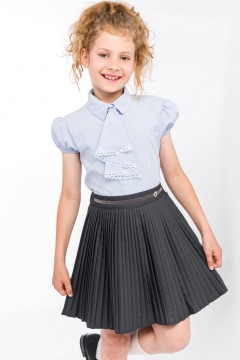 Стильная юбка для девочки Vulpes V-44-21 серый Familiy