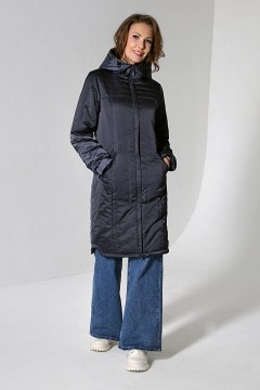 Однотонное женское пальто 22318 Dizzyway(фото2)