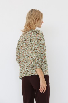 Симпатичная блуза с цветочным принтом Look Like Cat(фото4)