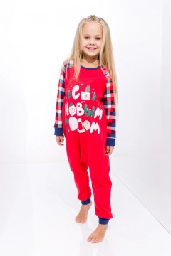 Яркая пижама для девочки Vulpes 1009AWNG-22 красный Familiy(фото2)