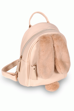 Мягкий рюкзак для девочки Длинные ушки 24 см 058D-1514D ТМ Коробейники Familiy