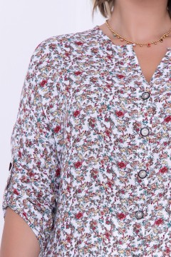 Элегантная блузка с цветочным принтом Bellovera(фото3)