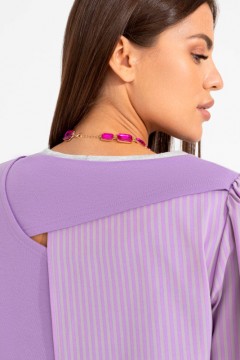 Фиолетовый свитшот с вырезом по полочке Charutti(фото2)