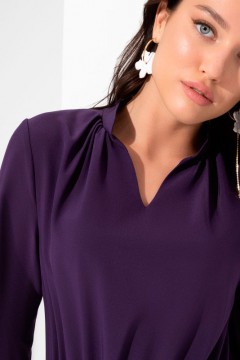 Фиолетовое платье с воротником-стойка Charutti(фото3)
