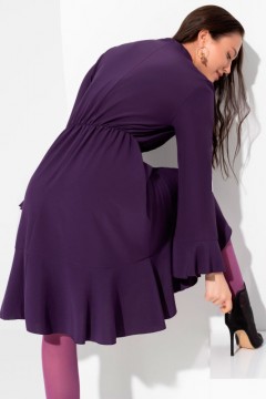 Фиолетовое платье с воротником-стойка Charutti(фото4)