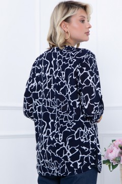 Блуза с абстрактным принтом Bellovera(фото4)