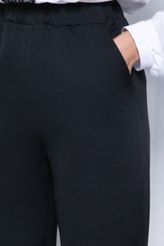 Чёрные брюки на резинке Lady Taiga(фото3)