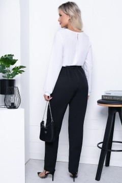 Чёрные брюки на резинке Lady Taiga(фото4)