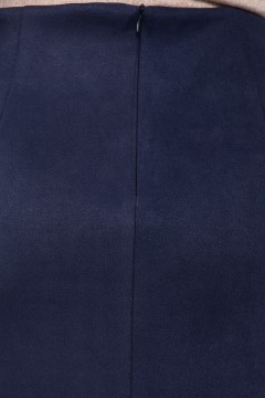 Тёмно-синяя юбка из экозамши Lady Taiga(фото3)