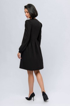 Чёрное платье со съёмным воротником 1001 dress(фото3)