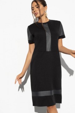 Чёрное платье с коротким рукавом Charutti(фото3)