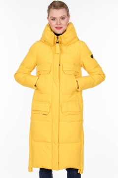 Жёлтое пальто с карманами Dilisa