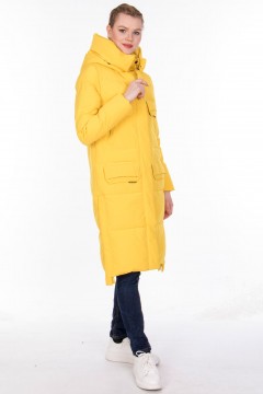 Жёлтое пальто с карманами Dilisa(фото2)