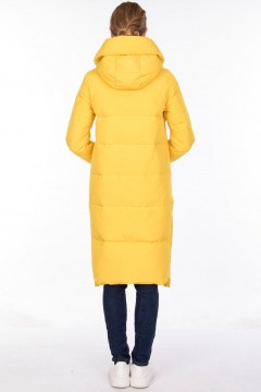 Жёлтое пальто с карманами Dilisa(фото3)