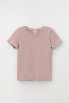 Розовая футболка для девочки К 302211-1/бледно-лиловый фуфайка Crockid(фото5)