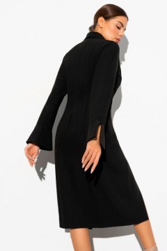 Чёрное платье с длинными рукавами Charutti(фото3)