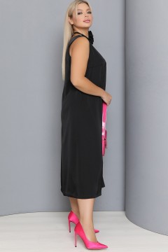 Чёрное платье-комбинация Agata(фото3)