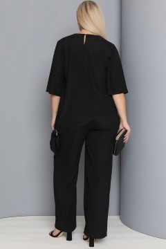 Чёрный костюм с брюками Agata(фото3)