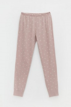 Стильная пижама для девочки КБ 2817/кофейный,воздушные сердечки пижама Crockid(фото9)