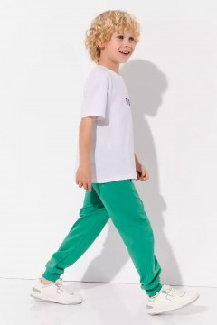 Зелёные брюки для мальчика 10956AW23 Vulpes Familiy(фото2)