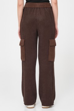 Вельветовые прямые брюки с накладными карманами Priz(фото5)