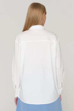 Блузка белая с карманами Priz(фото5)