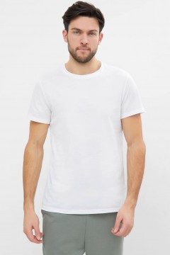 Белая хлопковая футболка 24L-3816П-0 Mark Formelle men