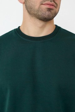 Тёплый мужской свитшот зелёного цвета 9811 Lika Dress man(фото2)
