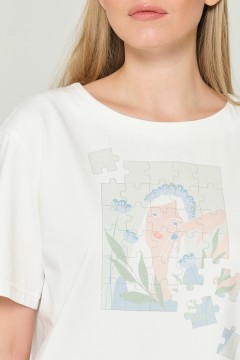 Женская футболка с принтом Priz(фото3)