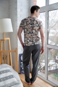 Мужской домашний костюм с брюками 7182 Lika Dress man(фото2)