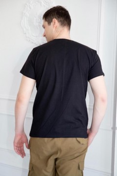 Чёрная трикотажная футболка 7265 Lika Dress man(фото2)