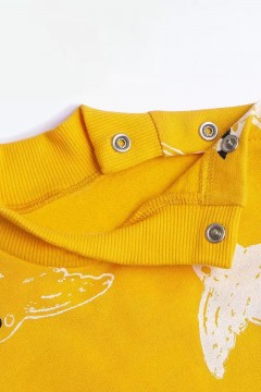 Яркое платье для девочки в жёлтом цвете 755AW23 Vulpes Familiy(фото2)