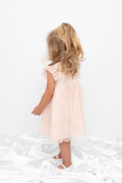 Красивое платье для девочки из сетки К 5853/зефир платье Crockid(фото3)