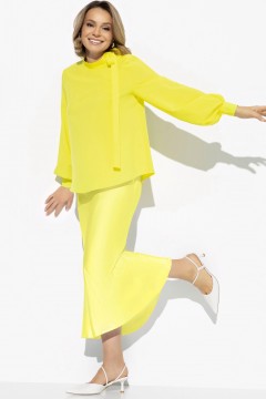 Жёлтая блузка с длинными рукавами Charutti(фото2)