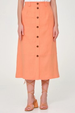 Оранжевая длинная юбка Priz(фото2)