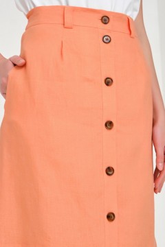 Оранжевая длинная юбка Priz(фото3)