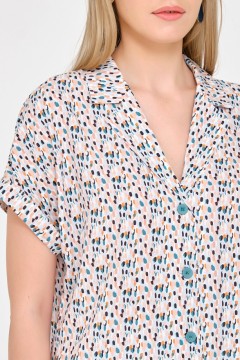 Блуза из вискозы с принтом Priz(фото3)