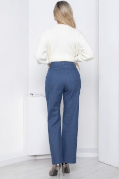 Прямые синие джинсы с завышенной талией Lady Taiga(фото4)