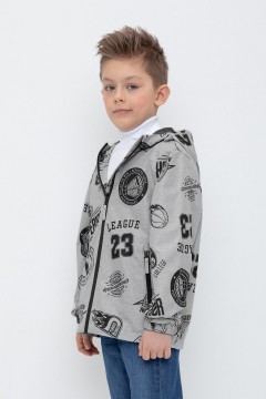 Стильная куртка для мальчика ВК 30141/н/1 ГР куртка Crockid(фото2)