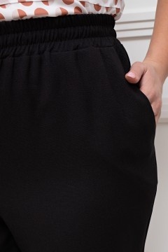 Укороченные чёрные брюки Морис №15 Valentina(фото3)