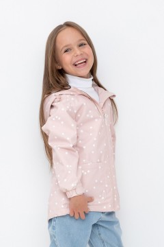 Милая ветровка с капюшоном для девочки ВК 32162/н/2 ГР куртка Crockid(фото2)
