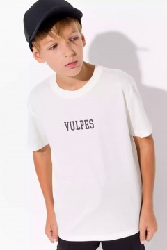Удобная футболка для мальчика с принтом 10976AW23 Vulpes Familiy