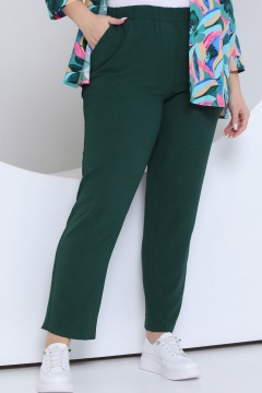 Лёгкие зелёные брюки с карманами Agata(фото2)