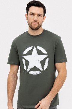 Модная мужская футболка с принтом 24-3923П-0 Mark Formelle men