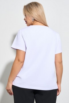 Белая футболка с принтом Aquarel(фото3)